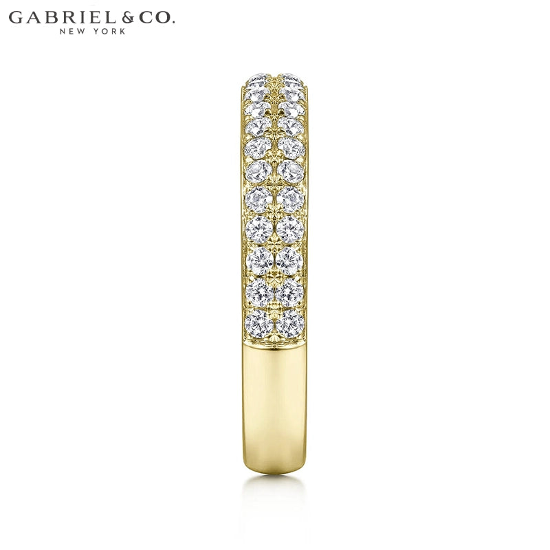 0.50ctw Natural Diamond Pavé Ring 3.1mm