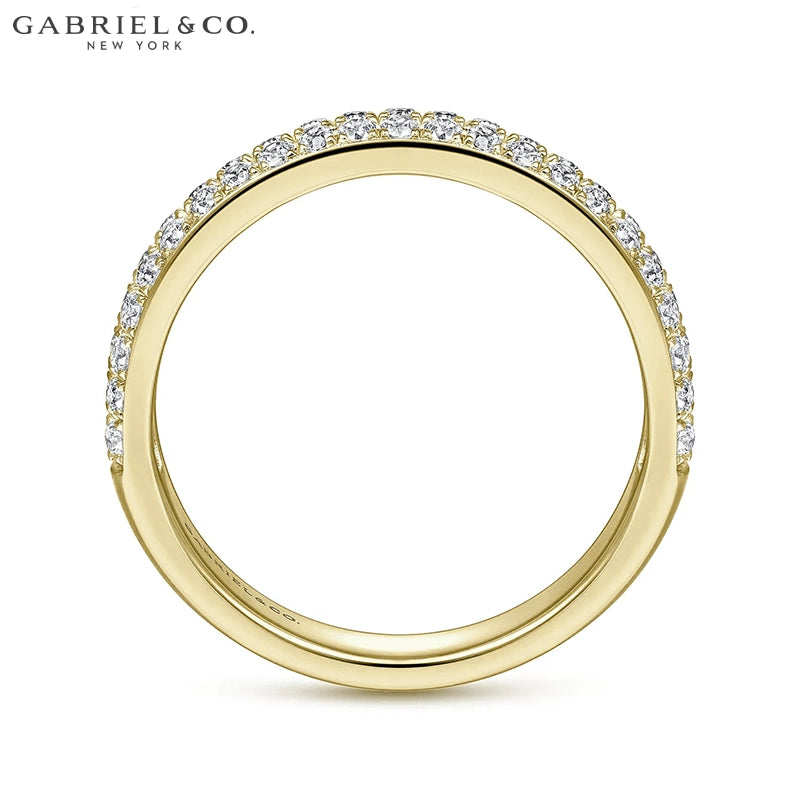 0.50ctw Natural Diamond Pavé Ring 3.1mm