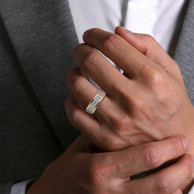 Natural Diamond High Polish Ring 8.0mm