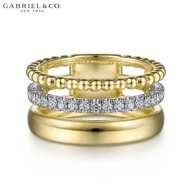 Natural Diamond Stackable Ring 9.6mm