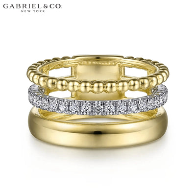Natural Diamond Stackable Ring 9.6mm