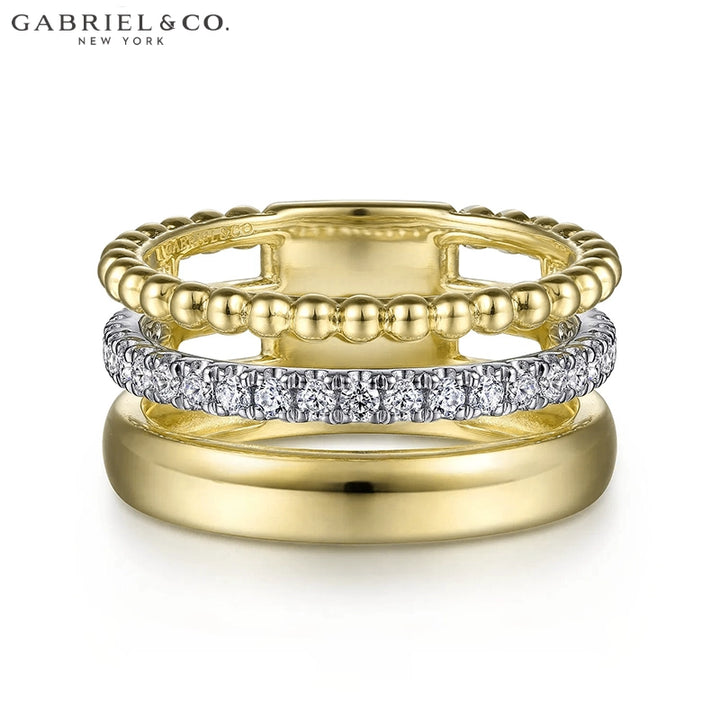 Natural Diamond Stackable Ring 9.6mm