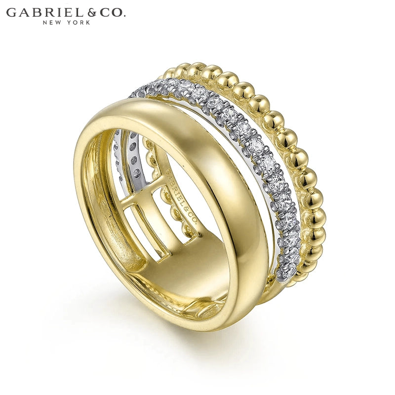 Natural Diamond Stackable Ring 9.6mm