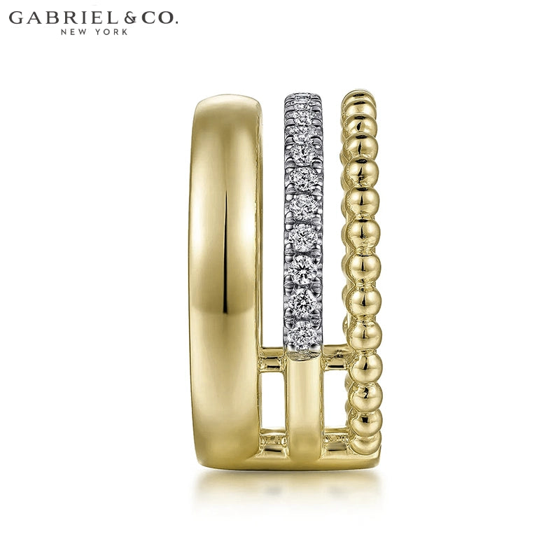 14kt 0.35cts Natural Diamond Stackable Ring