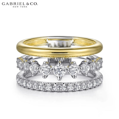 Natural Diamond Stackable Ring 9.0mm