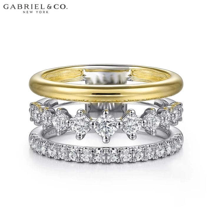 Natural Diamond Stackable Ring 9.0mm