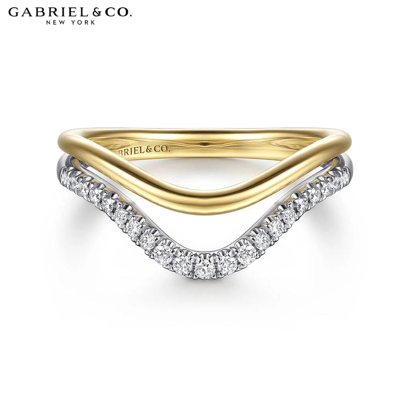 14kt Natural Diamond Pavé Ring 9.0mm