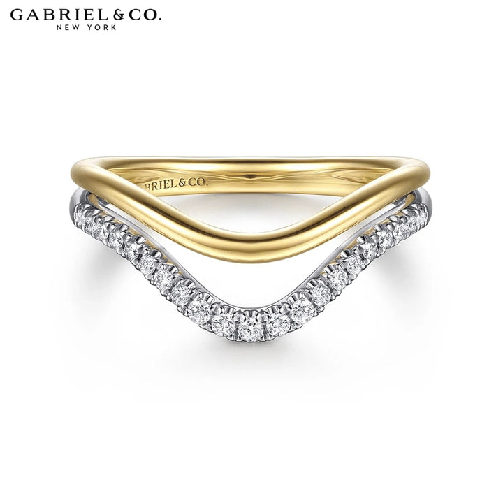14kt Natural Diamond Pavé Ring 9.0mm