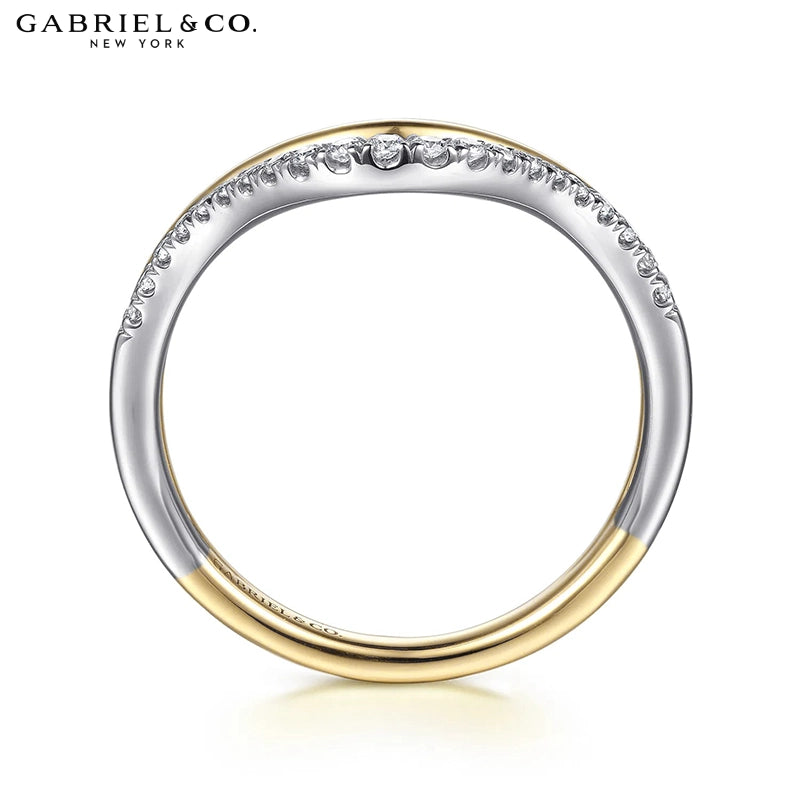 14kt Natural Diamond Pavé Ring 9.0mm