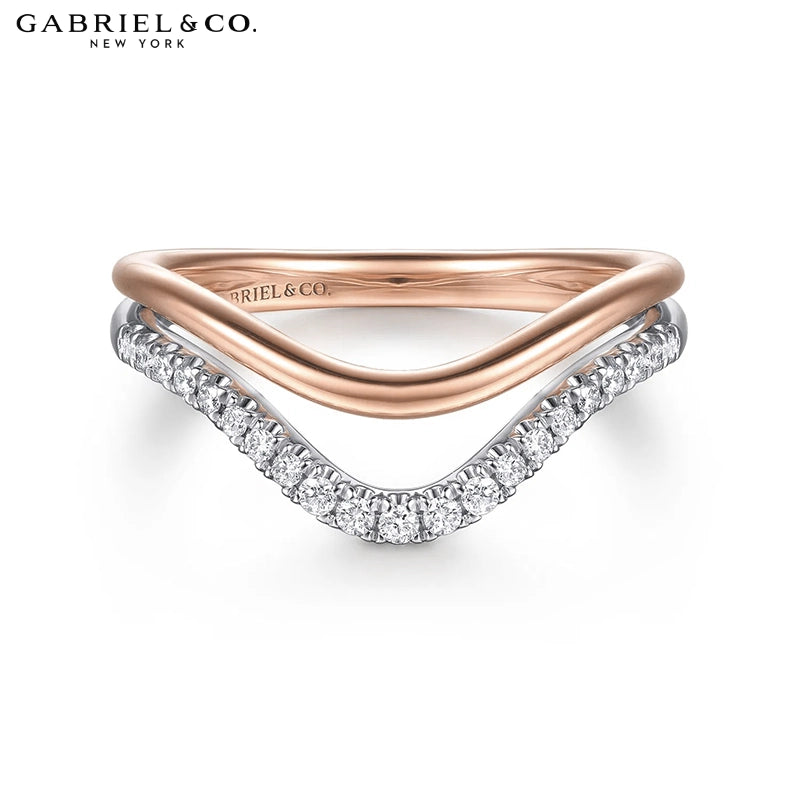 14kt Natural Diamond Pavé Ring 9.0mm