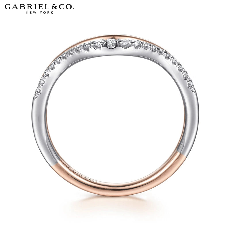 14kt Natural Diamond Pavé Ring 9.0mm
