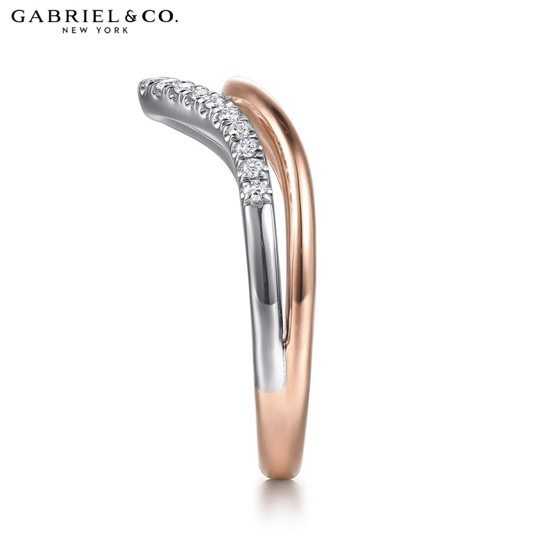 14kt Natural Diamond Pavé Ring 9.0mm