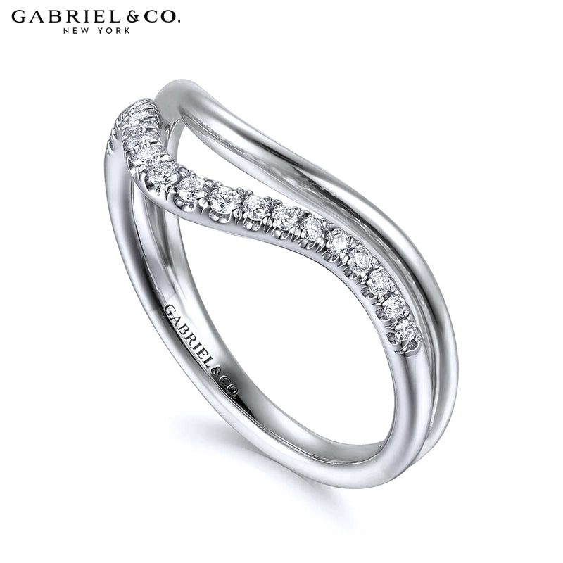 14kt Natural Diamond Pavé Ring 9.0mm