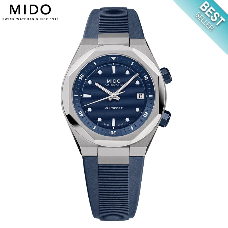 Mido Watch: Multifort 8 Two Crowns M0475071704100-Official Dealer