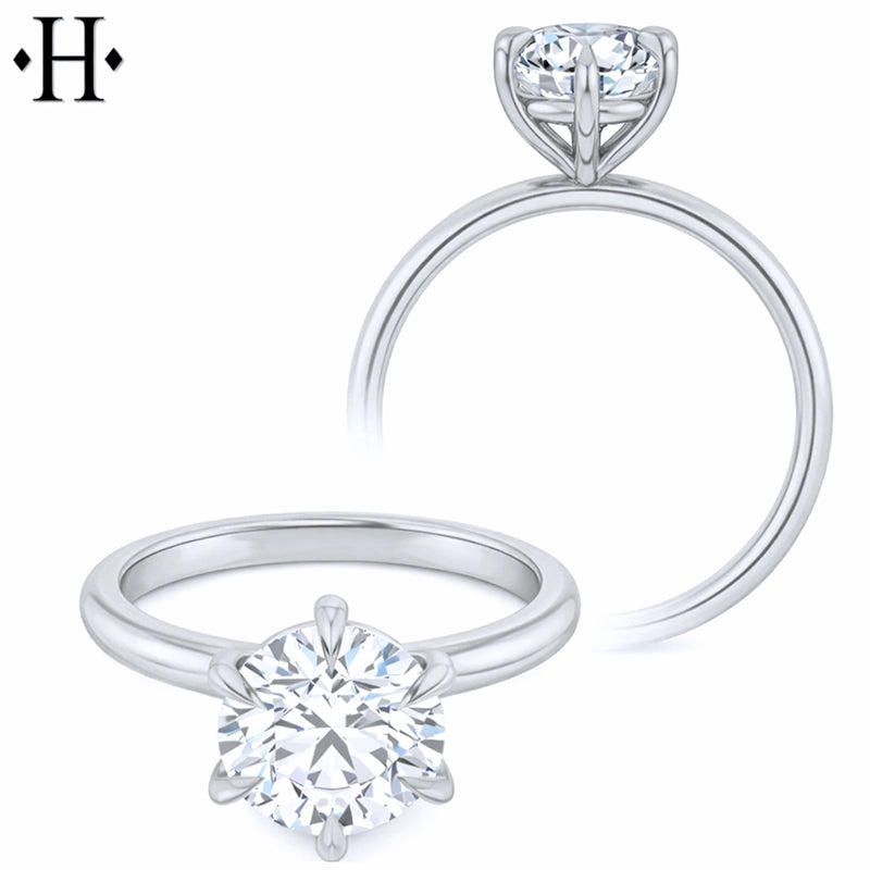 1.50ctr-2.00ctr Round Cut Natural Diamond Ring Tailor Made