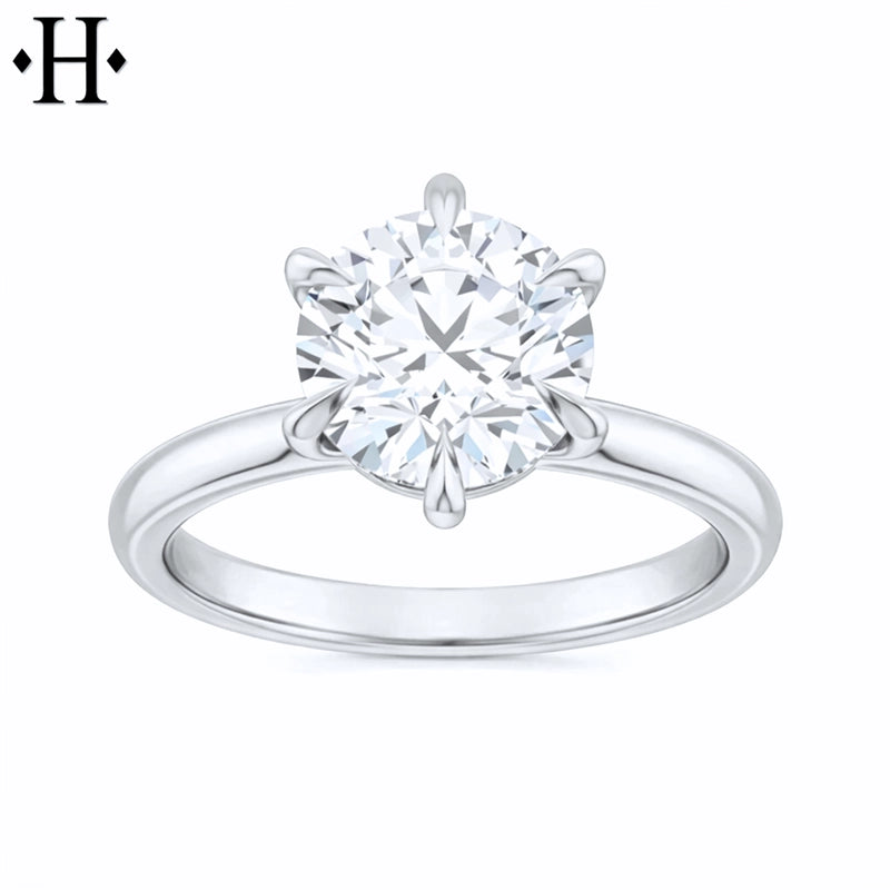 1.50ctr-2.00ctr Round Cut Natural Diamond Ring
