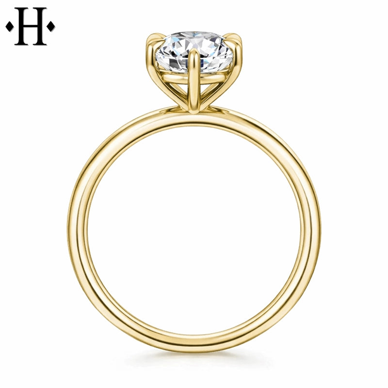 1.50ctr-2.00ctr Round Cut Natural Diamond Ring