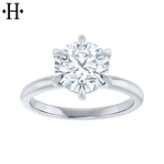1.50ctr-2.00ctr Round Cut Natural Diamond Ring