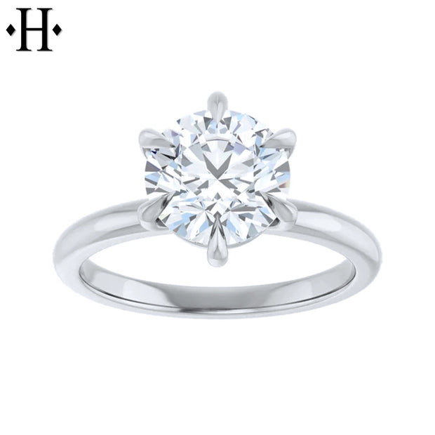 1.50ctr-2.00ctr Round Cut Natural Diamond Ring
