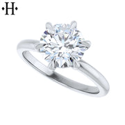 1.50ctr-2.00ctr Round Cut Natural Diamond Ring