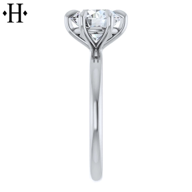 1.50ctr-2.00ctr Round Cut Natural Diamond Ring