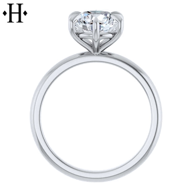1.50ctr-2.00ctr Round Cut Natural Diamond Ring