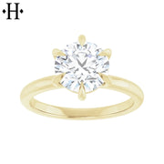 1.50ctr-2.00ctr Round Cut Natural Diamond Ring