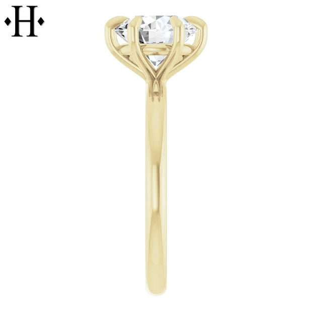 1.50ctr-2.00ctr Round Cut Natural Diamond Ring