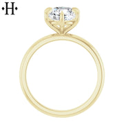 1.50ctr-2.00ctr Round Cut Natural Diamond Ring