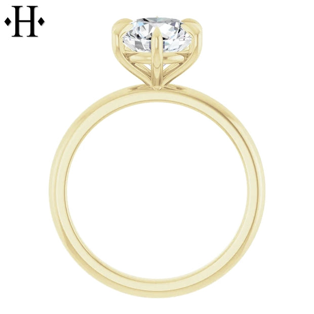 1.50ctr-2.00ctr Round Cut Natural Diamond Ring