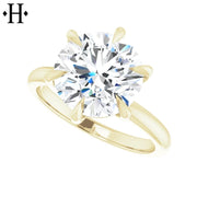 3.00ctr-5.00ctr Round Cut Lab Grown Diamond Ring