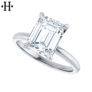 0.75ctr-2.00ctr Emerald Cut Lab Grown Diamond Ring