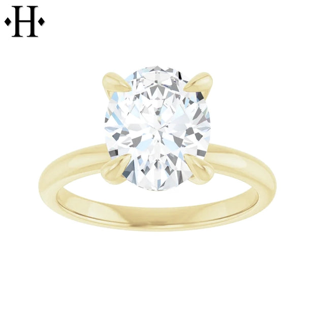 2.08ctW Oval Cut Lab Grown Diamond Ring