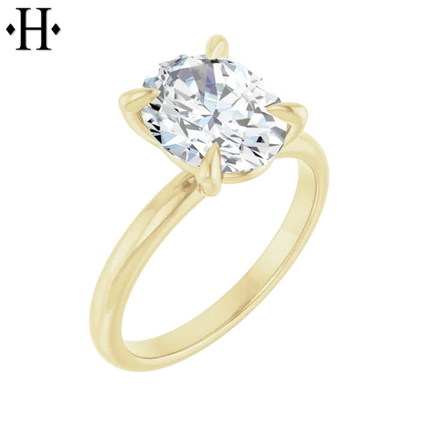 2.08ctW Oval Cut Lab Grown Diamond Ring