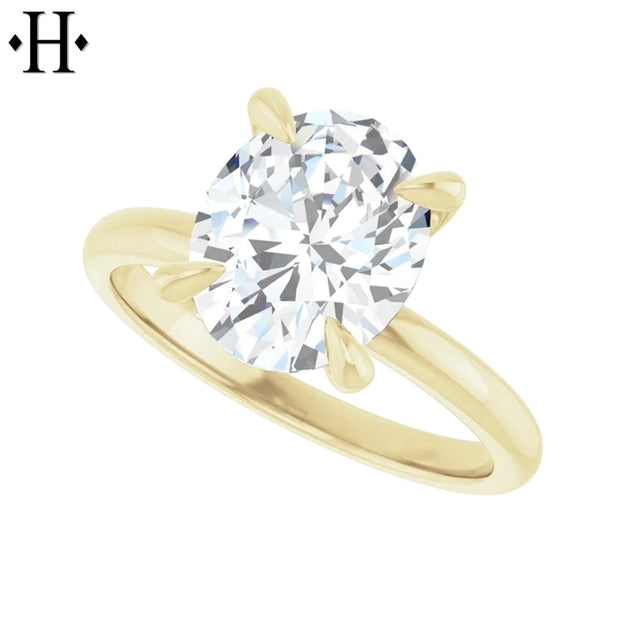 2.08ctW Oval Cut Lab Grown Diamond Ring