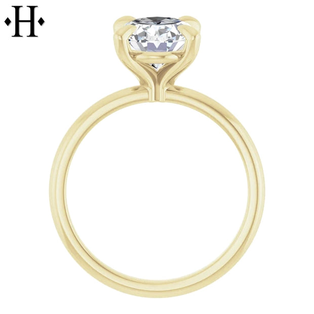 2.08ctW Oval Cut Lab Grown Diamond Ring