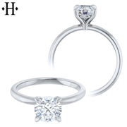 0.75ctr-1.25ctr Round Cut Natural Diamond Ring