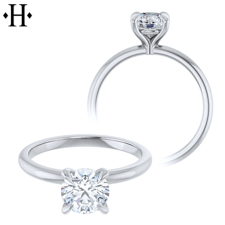 1.03ct Internally Flawless Round Cut Lab Grown Diamond Ring