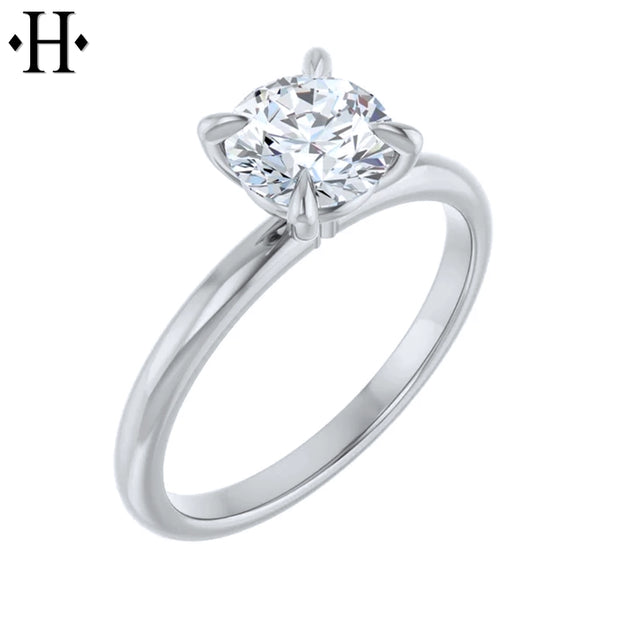 1.03ct Internally Flawless Round Cut Lab Grown Diamond Ring