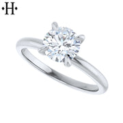 1.03ct Internally Flawless Round Cut Lab Grown Diamond Ring