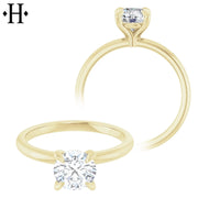 0.75ctr-1.25ctr Round Cut Natural Diamond Ring