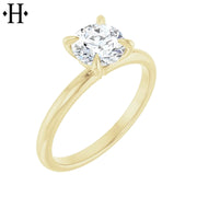 0.75ctr-1.25ctr Round Cut Natural Diamond Ring