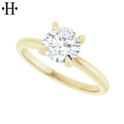 0.75ctr-1.25ctr Round Cut Natural Diamond Ring