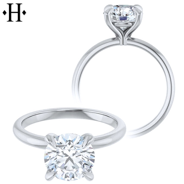 1.50ctr-2.00ctr Round Cut Natural Diamond Ring