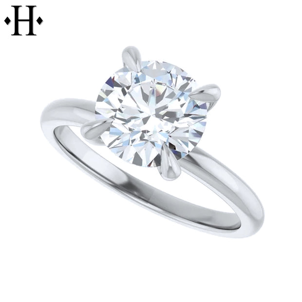 1.50ctr-2.00ctr Round Cut Natural Diamond Ring
