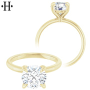 1.50ctr-2.00ctr Round Cut Natural Diamond Ring