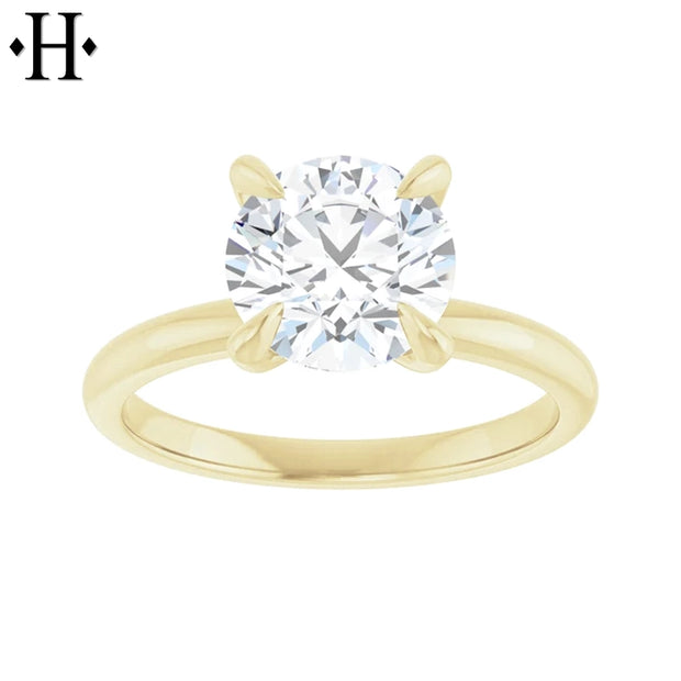 1.50ctr-2.00ctr Round Cut Natural Diamond Ring