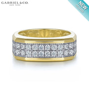 Natural Diamond High Polish Ring 8.0mm