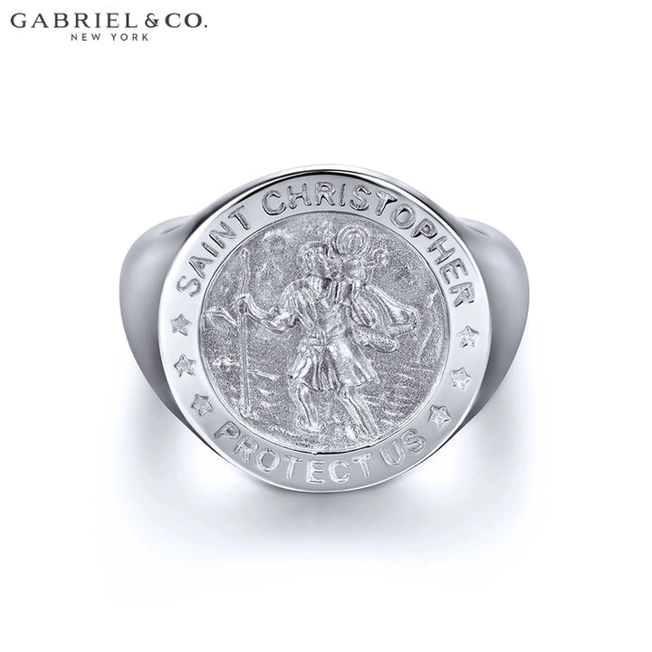 Saint Christopher Signet Ring 18.8mm