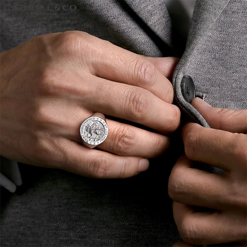 Saint Christopher Signet Ring 18.8mm